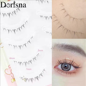 Dorisna ขนตาน้อยสีน้ำตาลธรรมชาติรูปนางฟ้าขนตาปลอมขนตาลล่างแบบขนตาล่าง