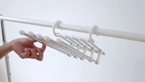 [MHS] Gantungan Hanger Baju Celana 5 in 1 Stainless Steel Serbaguna