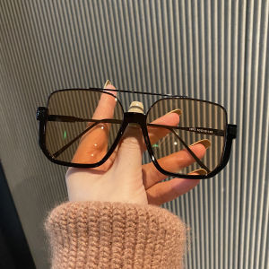 แว่นกันแดด Cherry Koko สไตล์ย้อนยุคขนาดใหญ่ สีน้ำตาล สองแถบ สำหรับขับรถ กันรังสียูวี สำหรับผู้หญิง แว่นกันแดดแบบลำลอง