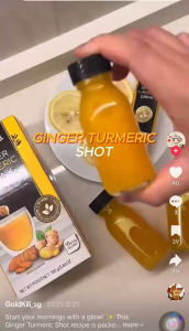 [Imported] GOLD KILI Ginger Turmeric Drink 20s - Instant Ginger & Turmeric Beverage