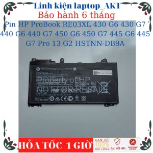 Pin dùng cho Laptop HP ProBook RE03XL 430 G6 430 G7 440 G6 440 G7 450 G6 450 G7 445 G6 445 G7 Pro 13 G2 HSTNN-DB9A