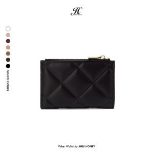 JIMS HONEY - VELVET WALLET Dompet premium super lembut motif quillted