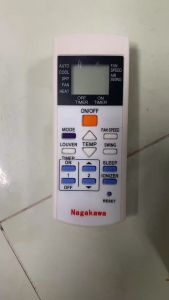Remote điều khển máy lạnh điều hòa NAGAKAWA hàng đẹp . Tặng kèm pin sử dụng