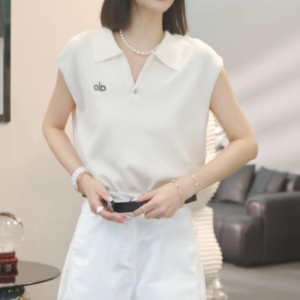 Shalldoer | Áo thun tay ngắn thêu chữ đơn giản màu trơn mùa hè mỏng rộng rãi cho nữ Áo thun thường ngày phong cách Hàn Quốc dáng rộng