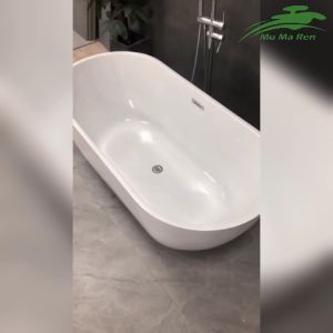 MuMaRen อ่างอาบน้ำอะคริลิก อ่างแช่น้ำขนาดใหญ่ อ่างอาบน้ำคอนโด อ่างแช่ตัว อ่างอาบน้ำตั้งพื้นมี3ขนาด