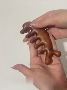 MallMainan-C1355 Sisir Pijat Kepala Bahan Kayu Terapi Rambut kulit Serbaguna / Kerokan Sisir Gigi