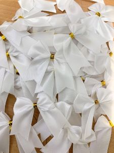 10pcs Pita souvenir hampers hang tag ultah kado buket siap pakai lebar 2cm