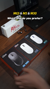 RK ROYAL KLUDGE M30 Gaming Mouse 12000 DPI Wireless 2.4GHZ/Bluetooth Mouse for Computer