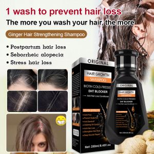 【Ship in 24H】Ginger Hair Strengthening Shampoo/Anti Hair Loss Shampoo Hair Roots Strengthening Ginger Nourish Hair Follicles Promote Hair Growth/Volumizing Hair Shampoo แชมพู Volumizing Shampoo Hair Strengthening Ginger