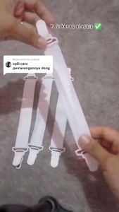 (4 BIJI) TALI KARET Strap SPREI Ujung Kasur Sheet GRIPPERS Pengait Jepitan Sudut Bed Pengikat Pengencang Kait