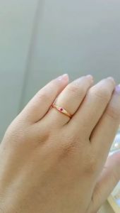 Cincin Emas Kadar 8K (375) Model Rantai Dan Batu Tanam CK 307 CK 282