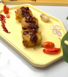 DIMSUM GORENG KEJU LUMER ISI 3 EXTRA SAMBAL CHILLI OIL PEDAS  Ayam Daging