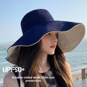 ZIYINGCHA | Sun Protection Wide Brim Double-Sided Fisherman Hat