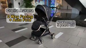 Crolla Aurora Auto Fold Two way facing Stroller Baby Stroller 2 facing