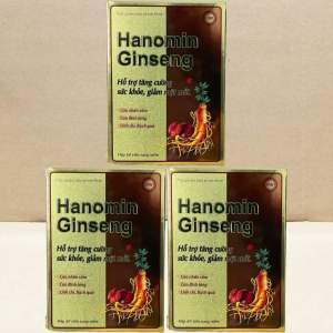 Viên sâm hanomin hộp 60 viên kết hợp nhân sâm đẳng sâm linh chi đông trùng vitamin rất tốt cho sưc khoẻ