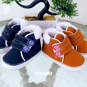 Sepatu Bayi Prewalker Baby Eskimo Usia 0-12 Bulan Laki-Laki Perempuan