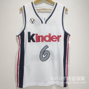 No.6 Ginobili League Basketball Vest Retro Embroidery Sports Top for Men Customizable PGSGO Brand Yoga Fitness Fan Gear