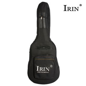 IRIN | IRIN 41 Inch Guitar Gig Bag Waterproof Oxford Fabric Thick Cotton Padding Black Backpack With Double Shoulder Straps For Guitar