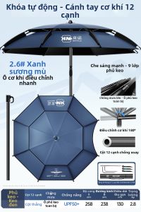 BENNUO | Ô Dù Bãi Biển Chống Nắng Chống Mưa Siêu Bền