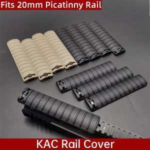 KAC Nylon Non-Slip Rail Cover - Fishbone Wrapping Guard Strip for Soft Bullet Toys Fits 20mm Picatinny Rail  Tactical Gear AR