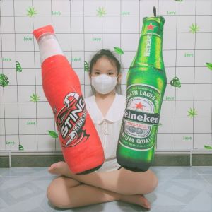 GỐI ÔM CHO BÉ GỐI ÔM NGỦ 3D HÌNH CHAI BIA 100% GÒN MẪU MỚI ẢNH THẬT