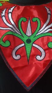 Asesoris Renda Bordir Motif Mahkota Maluku