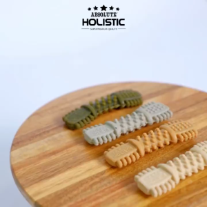 Absolute Holistic Dental Chew (4") Dog Dental Treat (turmeric / peanut butter / mint / coconut / milk tea / charcoal)