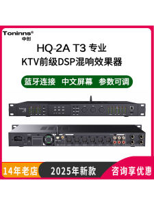 Zhongrong T3 QH-2A Stage Effect Processor Bluetooth Optical DSP Reverb KTV Karaoke Anti-howl Call Stage Equipment