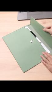 Leather Folder Organizer Waterproof Document Bag Birth certificate iPad storage Files Organizer