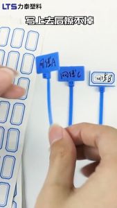 Cord Holder Kabel Tis Tie Klip Kabel Ties Cable Label Marker Name Tag Label Pengikat 100/150MM Warna Warni 100PCS