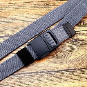 Non-Metallic Elastic Waist Belt for Women Student Style Narrow Plastic Buckle Red Pants Belt No Metal Leather New Year Design