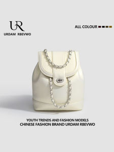 Simple Fashionable Womens Bucket Bag Shoulder Bag School Backpack Pearl Glitter Soft PU Leather Commuter Style Spring 2025