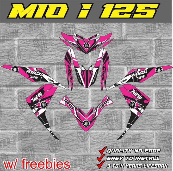 Yamaha Mio I 125 decals sticker, laminated Lazada PH