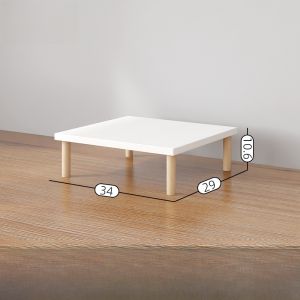 Desktop Printer Riser Stand Base Lifting Pad High Density Plush Organizer Multi Layered Wooden Structure Modern Simplicity