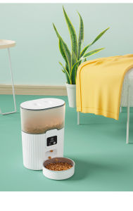 ชามอาหารสุนัขเครื่องให้อาหารสัตว์เลี้ยงอัตโนมัติอัจฉริยะและอ่างอาหารแมวชามอาหารรวมถังเก็บอาหารกล่องจ่ายอาหารแห้งตั้งเวลาเครื่องให้อาหารแมวอัตโนมัติอัจฉริยะสำหรับสัตว์เลี้ยงที่มีตัวควบคุมสั่งงานได้ชามเหล็กสแตนเลสเครื่องจ่ายอาหารอัตโนมัติรีโมทคอนโทรล