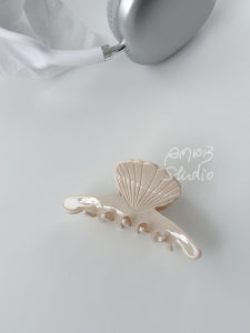 Am1013 French Beach Small Shell Shark Clip Elegant Graceful Back Head Updo Hair Claw Acetate Hairpin Headdress