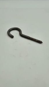 ตะขอแขวนตัวซี ผิวดำ เบอร์ 22 ความยาว 5 นิ้ว ตะขอแขวน ขนาด 9 มิลลิเมตร ยาว 5 นิ้ว ตะขอแขวนพัดลม ตะขอแขวนตัวซี เกลียวปล่อย