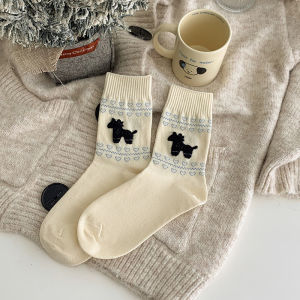 Forest Shadows Intersecting Wind Kiss Petal Drifting INS Mid-Calf Socks Cozy Tassel Texture Unbranded Sport Outdoor Accessories