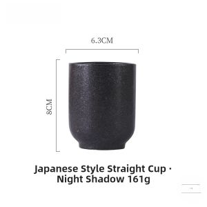Modern Japanese Style Ceramic Tea Cup Creative Handheld Water Cup for Home Use High Temperature Burnished by JOJOS LIFE PD