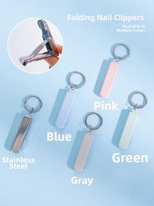 Ultra Thin Portable Multifunction Folding Nail Clipper Keychain