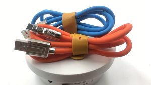 120W fast charging line 180 degree rotating elbow data cable zinc alloy machine Ios/Android/Type-C fast charging line with indicator light charging line for passenger dedicated line