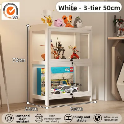 ZHUSHANXIA | Locked Lighted Transparent Acrylic Display Cabinet