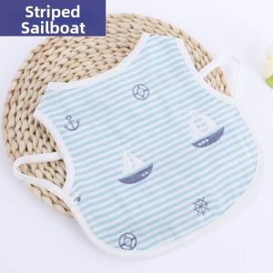 Anti-dirty Reverse Wear Baby Bib Cotton Muslin