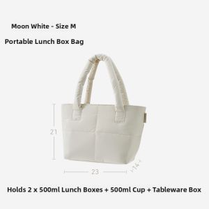 EACHY | High Aesthetics Insulated Lunch Bag with Thick Aluminum Foil
