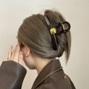 Large Size Shark Clamp Hair Clip Womens Korean Style High Quality  Outburst Spring Summer Back of Head Hair Clip