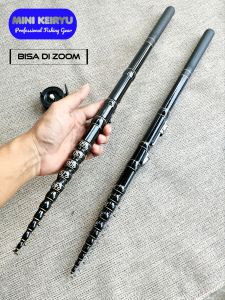Joran Tegek kolong Zoom Mini keiryu superblack 360 + reel