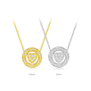 CTS S925 Silver Beating Heart Necklace CHOW TAI SENG 周大生 S0N300954WH