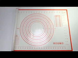 WALFOS Silicone Pastry Mat Non Slip with Measurement Non Stick Large and Thick for Fondant Rolling Dough Pie Crust Pizza and Cookies - Easy Clean Kneading Matts