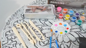 เซ็ตดินปั้น ชุดปั้นดินไทย ดินเหนียวนุ่ม ปลอดภัย ไร้สารเคมี อุปกรณ์ปั้นดิน เครื่องมือปั้นดิน Diyชุดดินเหนียวสำหรับงานปั้น