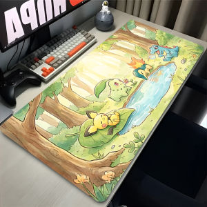Bandai | Mouse Pad PC Anime Gamer Cabinet Mausepad P-Pokemon Keyboard Desk Mat Kawaii Pikachu Computer Gaming Accessories Playmat